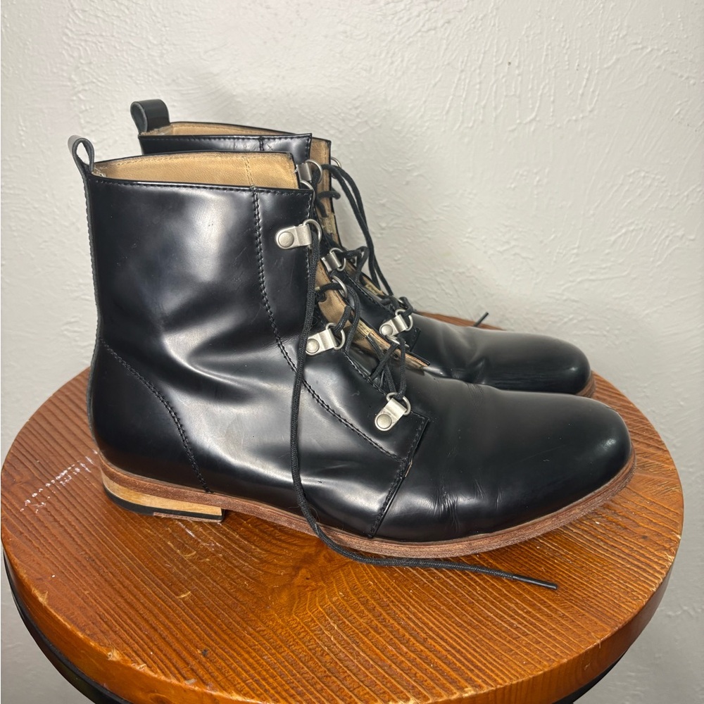 Elegant Black Leather Ankle Boots